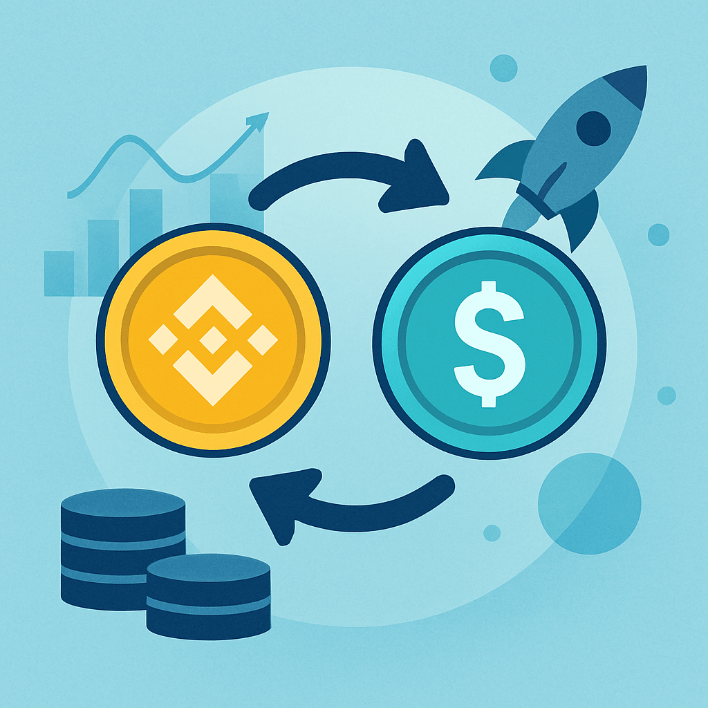 Trader che converte BNB in USDT su un'interfaccia di swap crittografico non custodiale - CEX vs DEX vs Instant Swap: quale percorso BNB → USDT è il migliore?