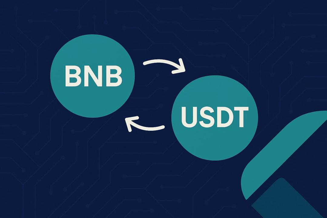 Swapping BNB to USDT on a non-custodial crypto exchange