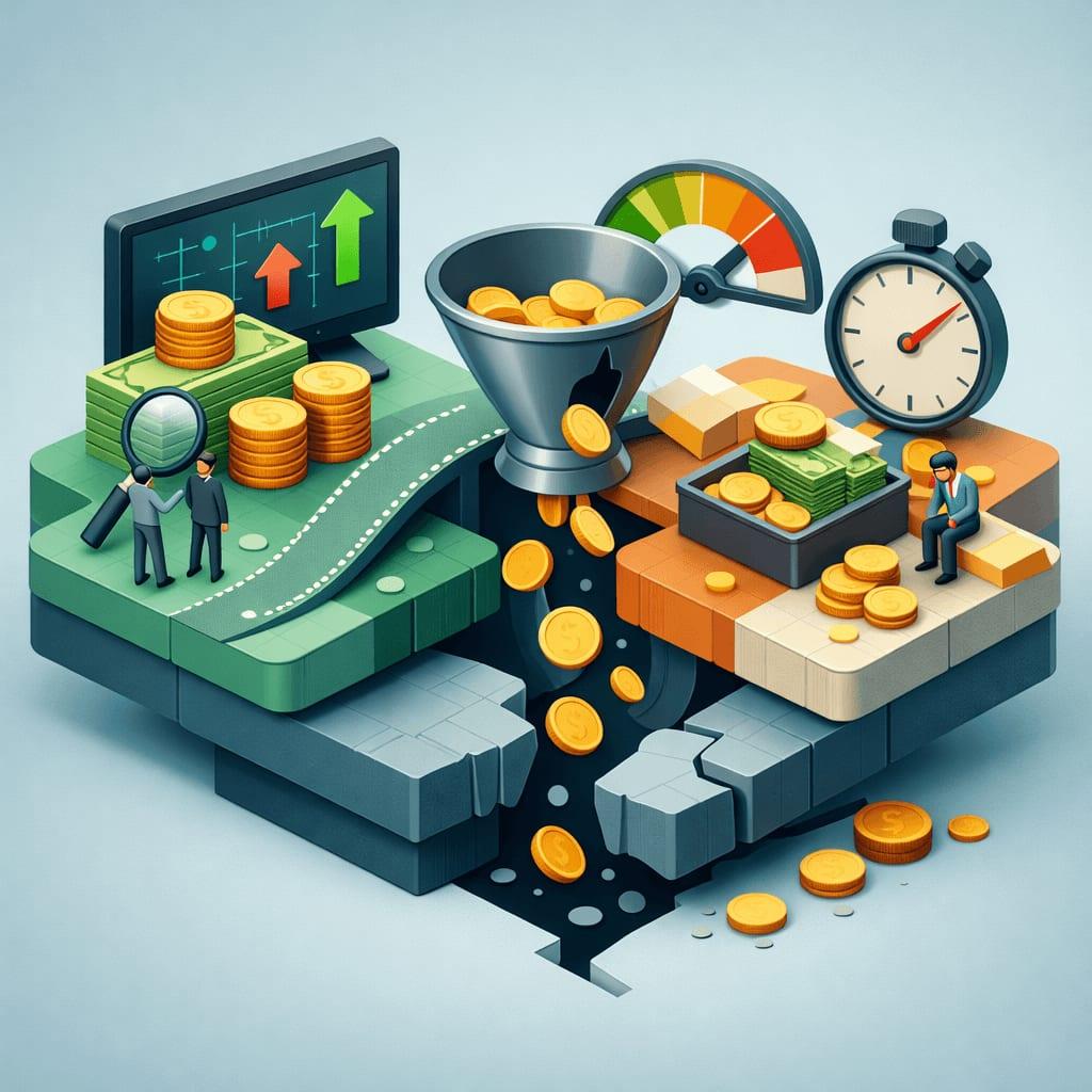 Illustration of crypto swap price moving during a trade, showing slippage and execution price - why slippage happens during swaps