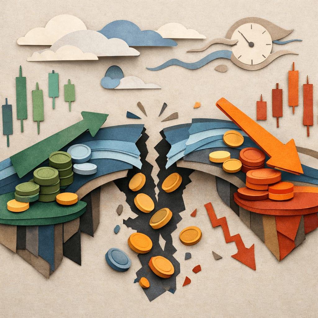 Illustration of crypto swap price moving during a trade, showing slippage and execution price - how to minimize slippage