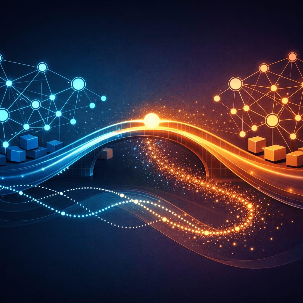 Illustration comparant un bridge crypto et un itinéraire de swap instantané interchaînes - les risques que l’on néglige
