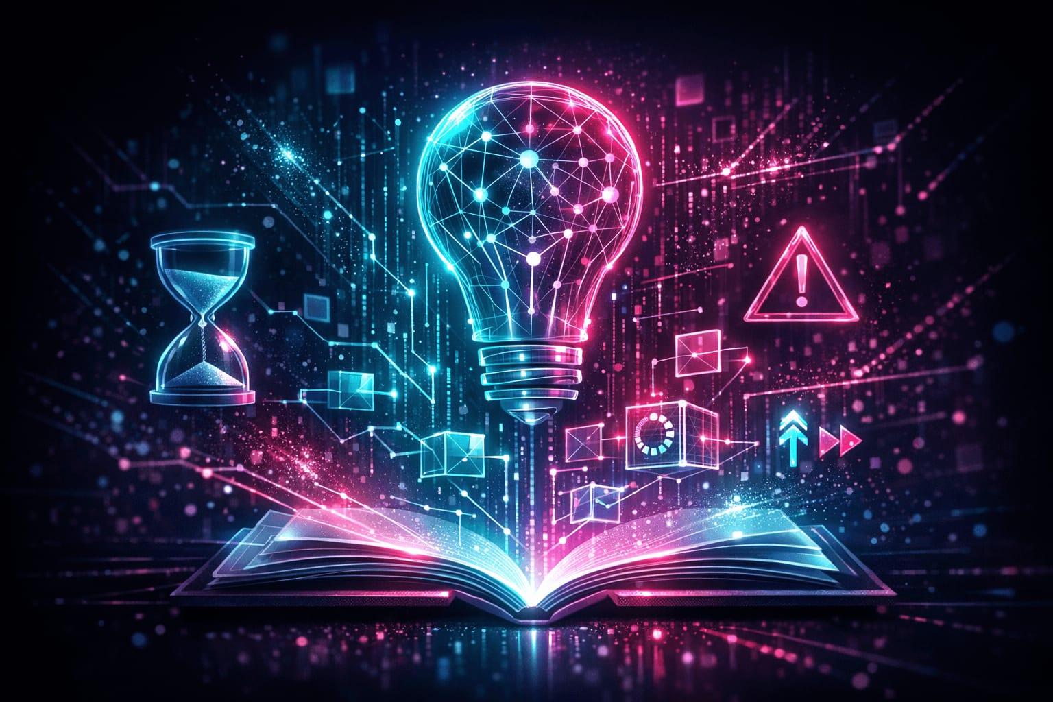 Illustrazione di una coda mempool blockchain con transazioni crittografiche in sospeso in attesa di conferma