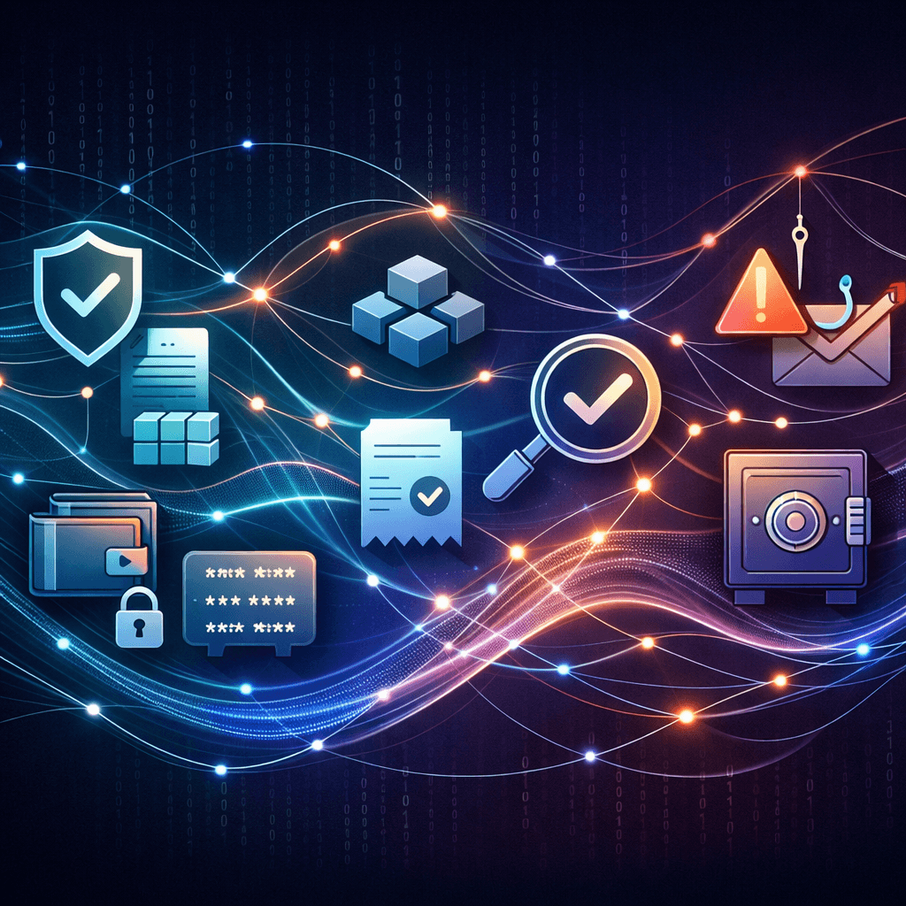 User checking a completed crypto swap transaction and securing wallet recovery phrase - Lock down your wallet, seed phrase and storage