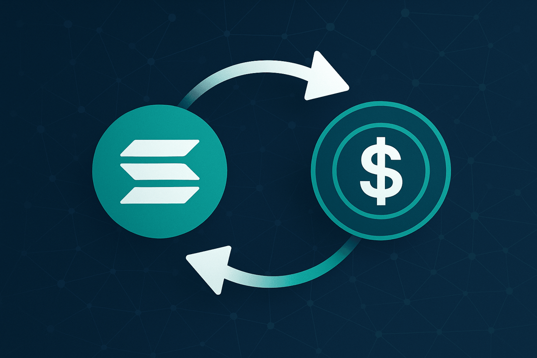 Trader converting Solana (SOL) to USDT using SwapRocket interface