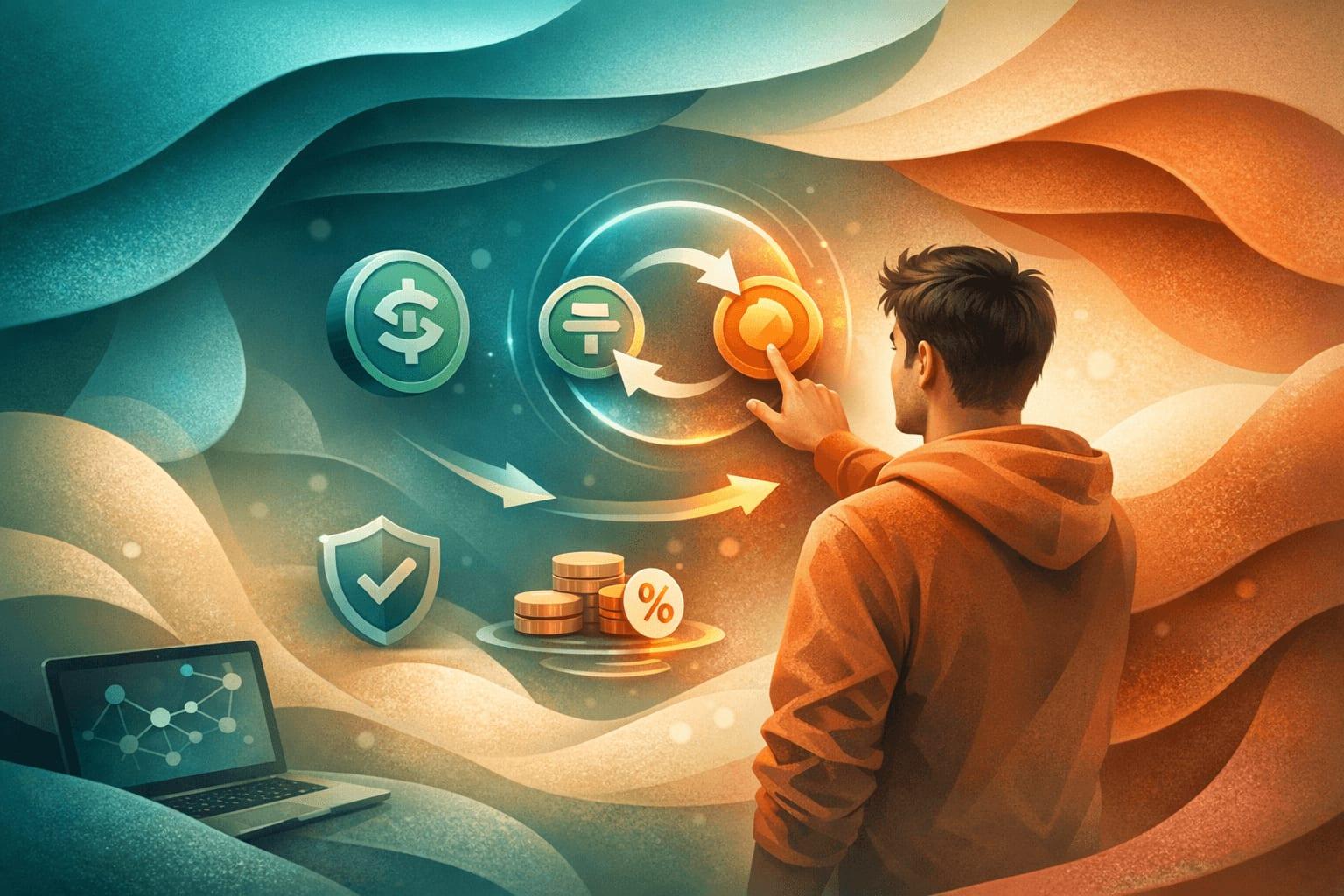 Swapping USDT to BTC without KYC using a non-custodial crypto exchange