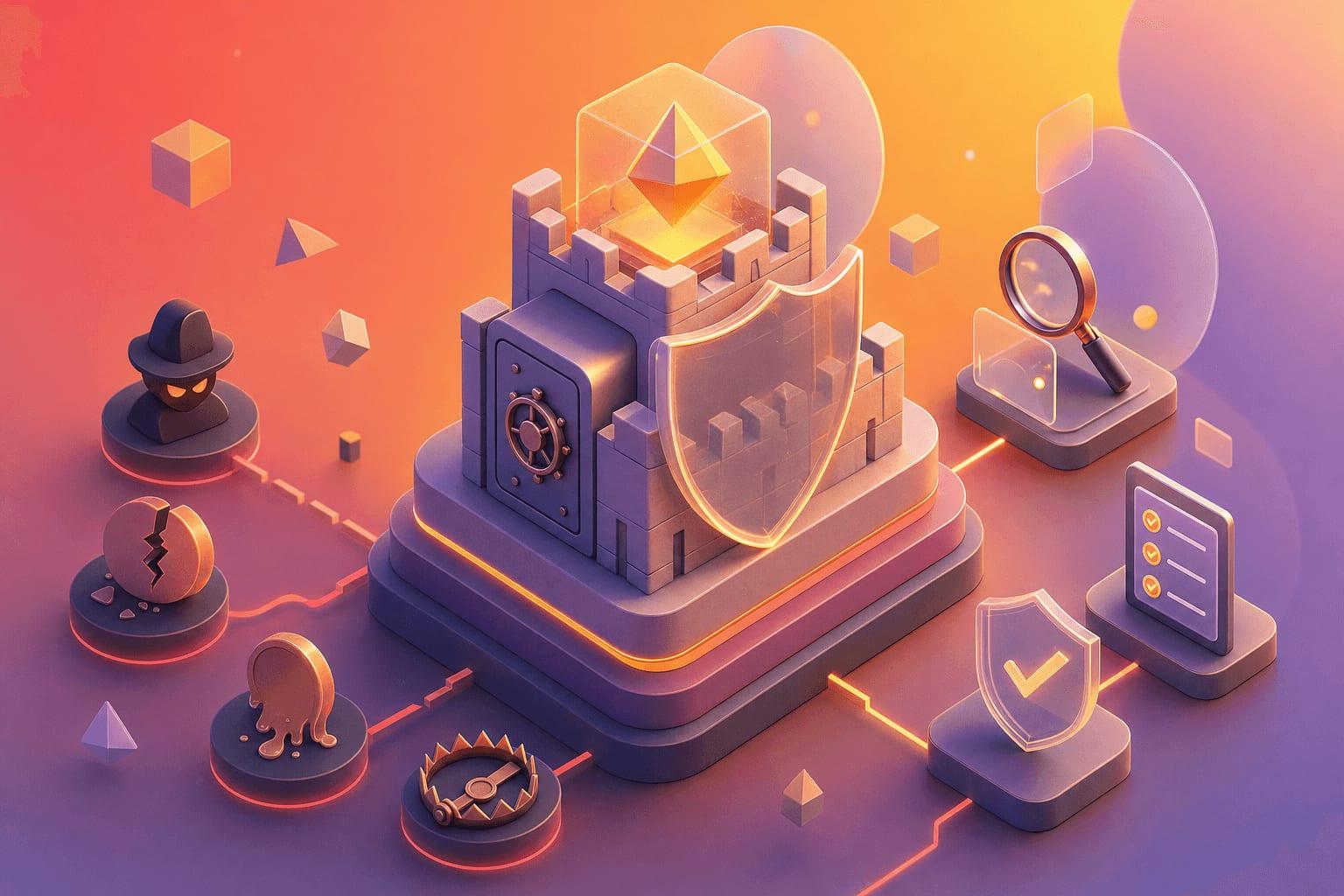 Trader reviewing token liquidity and contract risks to avoid a rug pull crypto scam