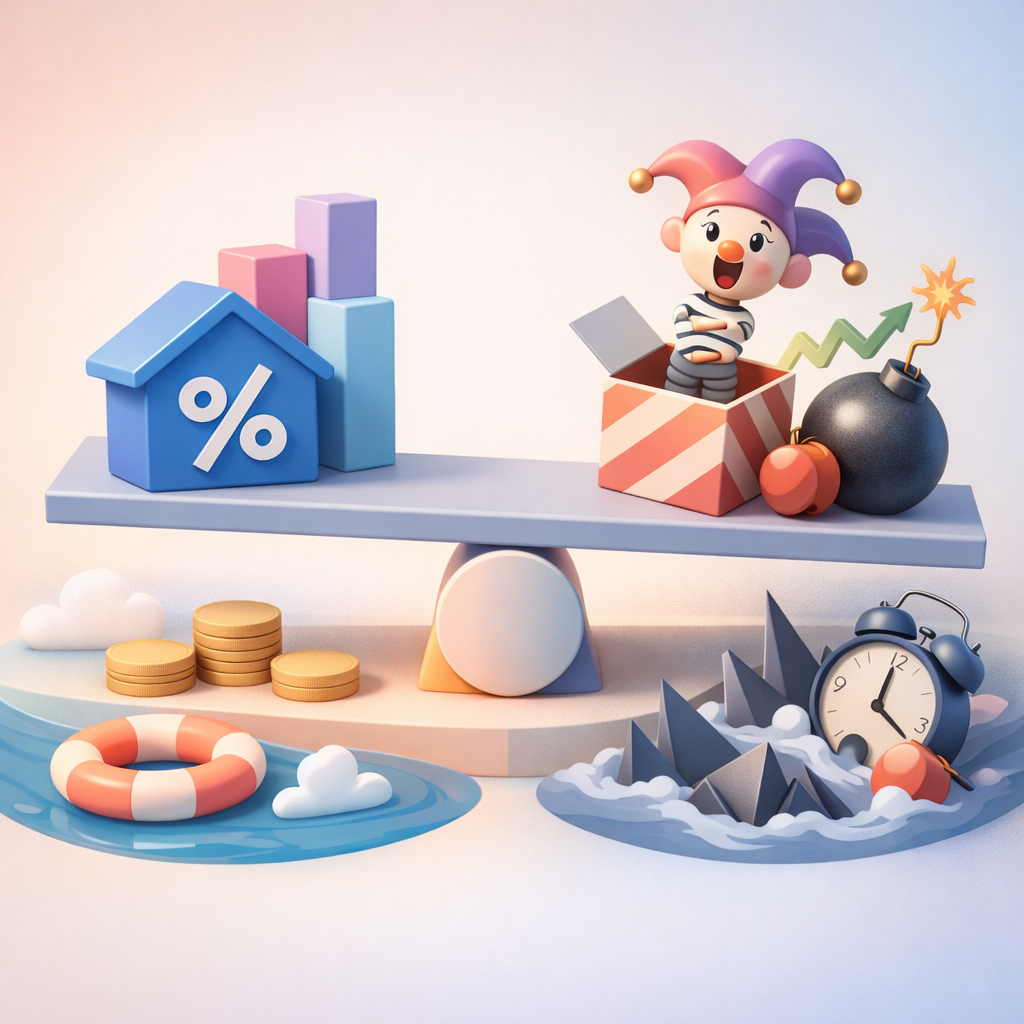 Illustration comparing fixed vs floating exchange rates during a crypto swap - The “rate surprise” problem (and why it keeps happening)