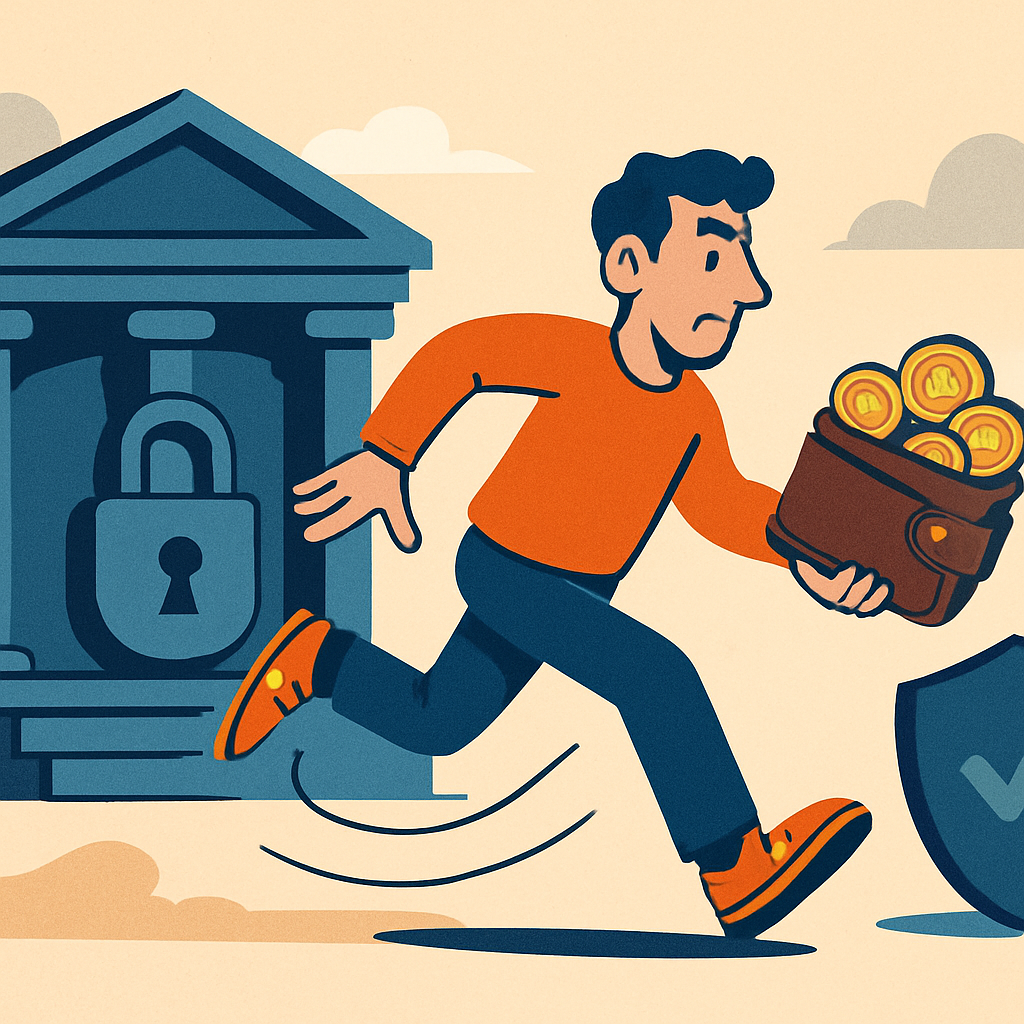 Crypto trader moving funds from a centralized exchange into a self-custody wallet using a non-custodial swap service - 2. What “full self-custody” actually looks like