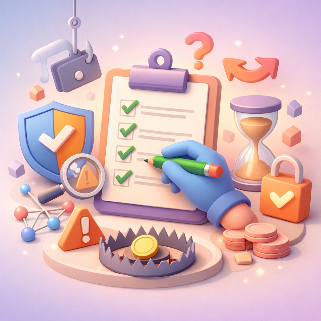 Person checking wallet address and network before a non-custodial crypto swap - CEX vs DEX vs instant swap: what’s safest for a beginner?