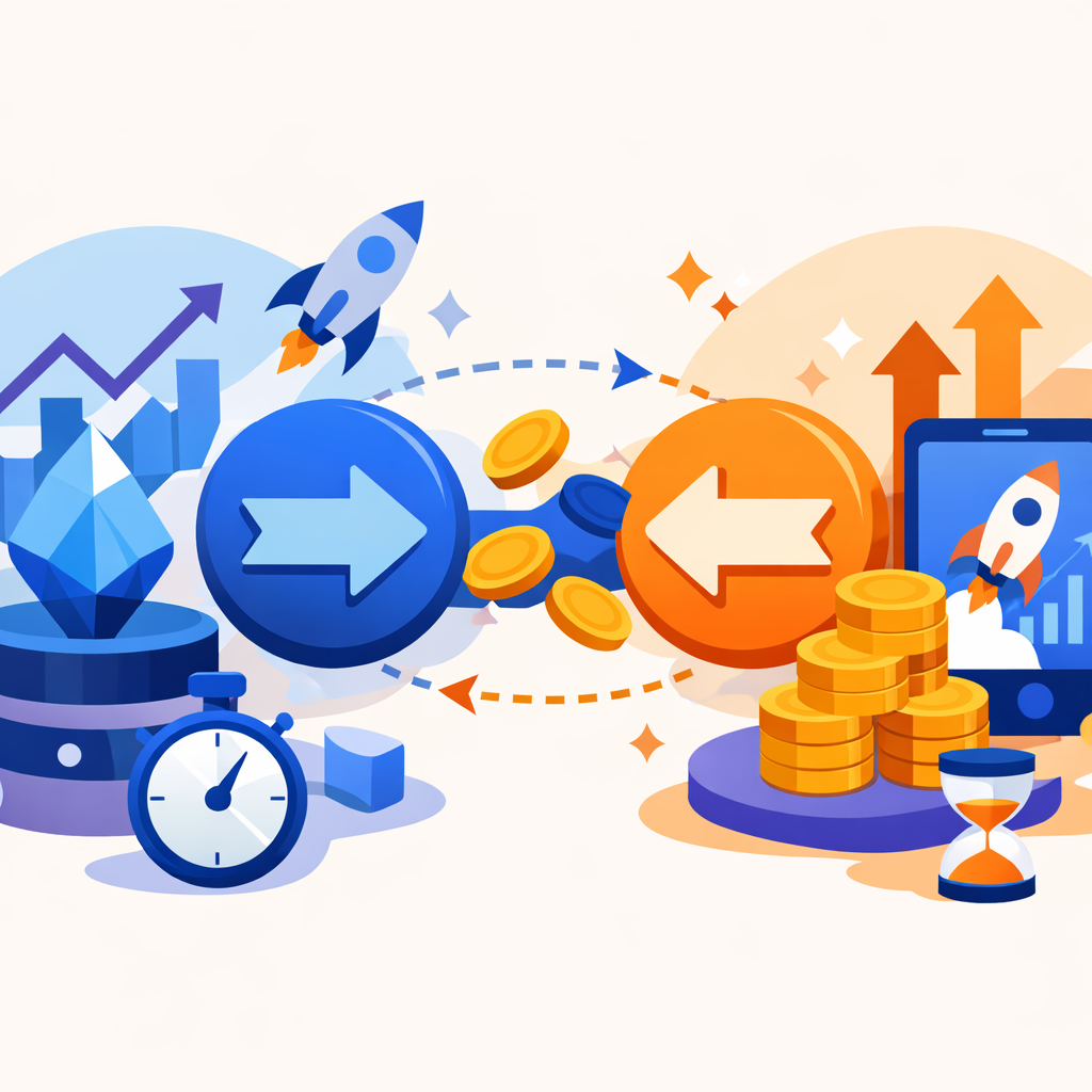 Illustration of swapping Ethereum (ETH) to Bitcoin (BTC) privately without KYC - The no-KYC, non-custodial approach (in plain English)