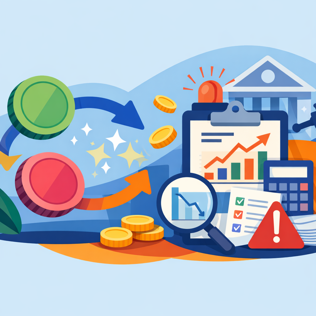 Illustration of a crypto swap receipt showing cost basis, fees, and taxable gain - The Core Tax Concepts (Explained Like You’re Busy)