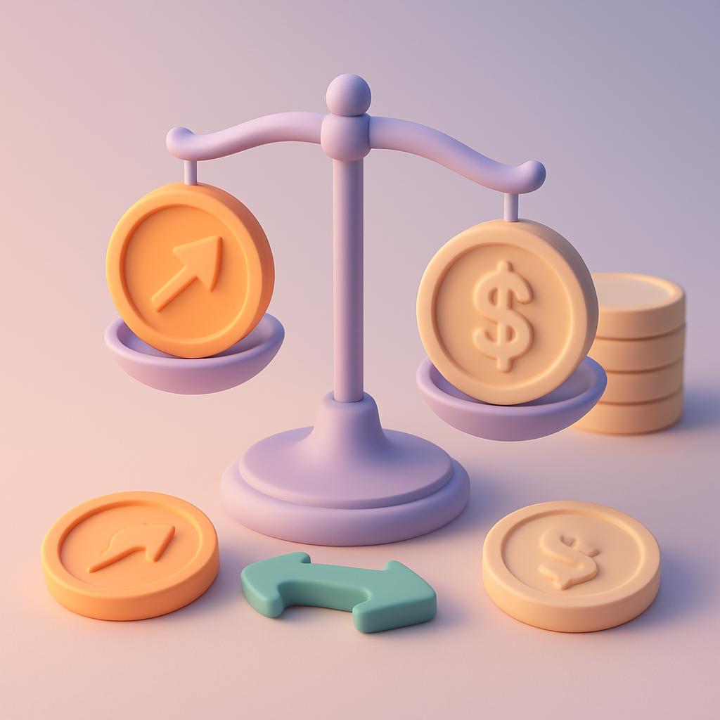 Crypto trader weighing a swap from volatile coins to stablecoins on a laptop screen - When Swapping to Stablecoins <em class=